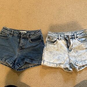PacSun Size 24 Denim "Mom Shorts" - 2 pairs